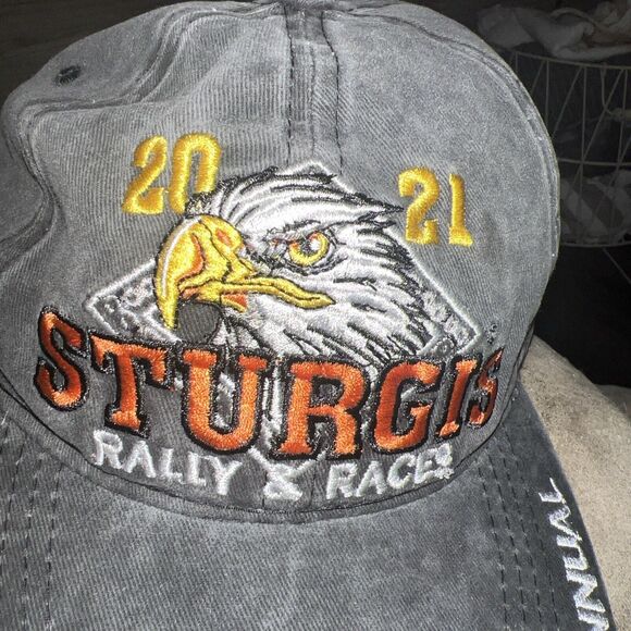 STURGIS RALLY & RACES 2021 Sturgis 81st ANNUAL Cap Mens Hats Caps Eagle NWOT - Picture 3 of 7